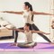 4-Panel PU Leather Folding Exercise Gym Mat with Carrying Handles and Removable Zippered Cover